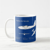 Hughes H-4 Hercules Spruce Goose - Flugzeugpläne Kaffeetasse (Links)