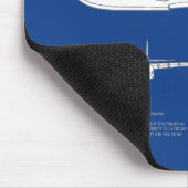 Hughes H-4 Hercules Spruce Goose - Flugzeugpläne Mousepad (Ecke)