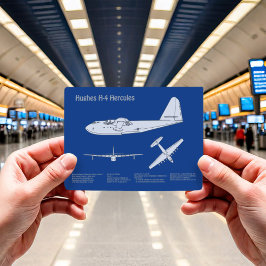 Hughes H-4 Hercules Spruce Goose - Flugzeugpläne Postkarte