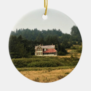 Hughes House, Cape Blanco, Oregon Coast Keramik Ornament