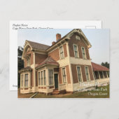 Hughes House, Cape Blanco, Oregon Coast Postkarte (Vorne/Hinten)