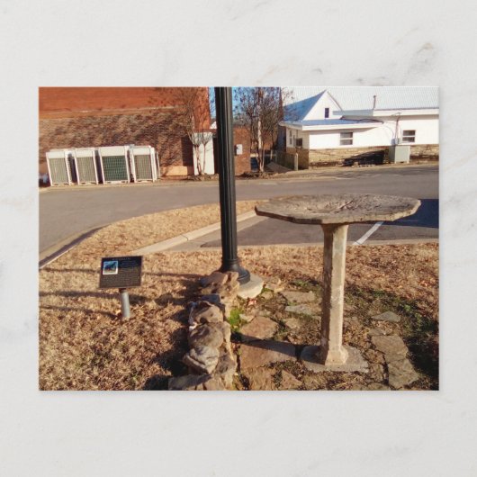 Hughes Memorial Bird Bath: Arkansas Postkarte (Vorderseite)