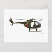 Hughes OH-6 Cayuse Miss Clawd Postkarte (Vorderseite)