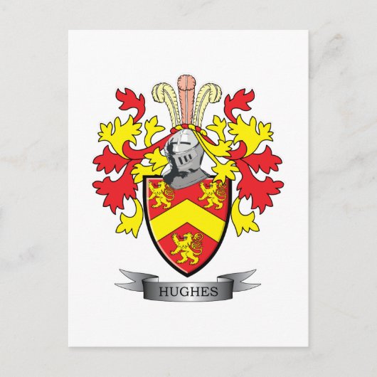 Hughes-Wappen Postkarte (Vorderseite)