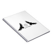Hugin & Munin | Vegvisier | Odins Raben | schwarz Notizblock (Rechte Seite)