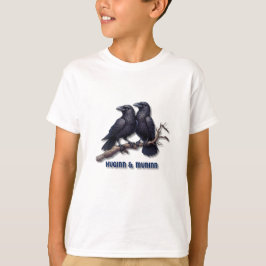 Huginn und Muninn Kids T - Shirt, Odins Ravens T-S T-Shirt
