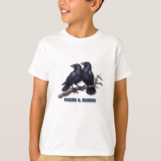 Huginn und Muninn Kids T - Shirt, Odins Ravens T-S T-Shirt (Vorderseite)