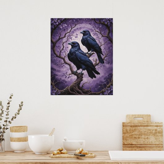 Huginn und Muninn Poster (Küche)