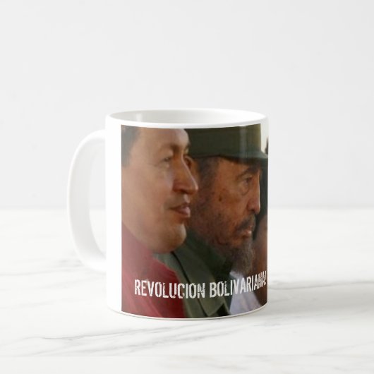 Hugo Chaves Fidel und Evo Tasse (Vorderseite Links)