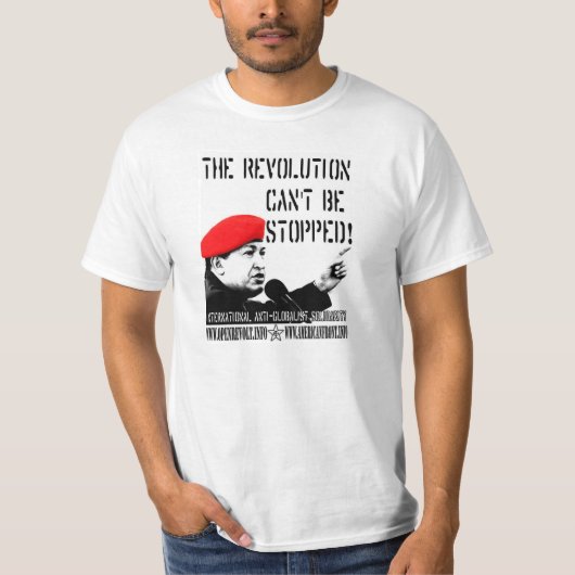Hugo Chavez: Die Revolution kann nicht gestoppt T-Shirt (Vorderseite)