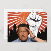 Hugo Chavez - Hugo Salutes Postkarte (Vorne/Hinten)