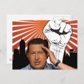 Hugo Chavez - Hugo Salutes Postkarte (Vorne/Hinten)