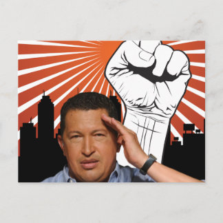 Hugo Chavez - Hugo Salutes Postkarte