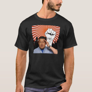 Hugo Chavez - Hugo Salutes Stil T-Shirt