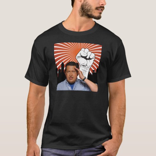Hugo Chavez - Hugo Salutes Stil T-Shirt (Vorderseite)