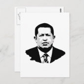 Hugo Chavez Postkarte (Vorne/Hinten)