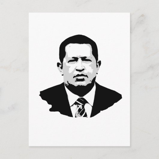 Hugo Chavez Postkarte (Vorderseite)
