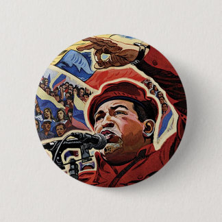 Hugo Chavez - Stil der Cartoon Revolution Button