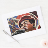 Hugo Chavez - Stil der Cartoon Revolution Rechteckiger Aufkleber (Umschlag)