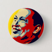 Hugo Chavez - Stil der Obama-Hoffnung Button (Vorderseite)