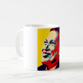 Hugo Chavez - Stil der Obama-Hoffnung Kaffeetasse (Vorderseite Links)