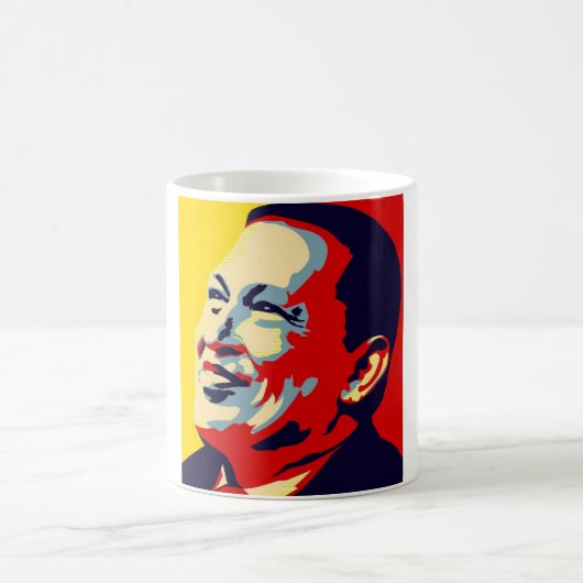 Hugo Chavez - Stil der Obama-Hoffnung Kaffeetasse (Mittel)