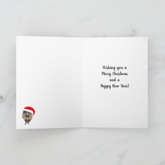 Hugo, der Wursthund Feiertagskarte (Innenseite)