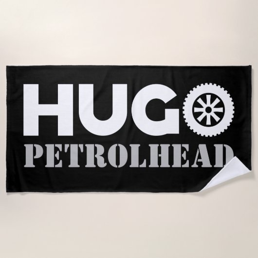 Hugo Petrol Head Strandtuch (Vorderseite)