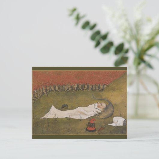 Hugo Simberg Tomtekungen sover CC0428 Postkarte (Stehend Vorderseite)