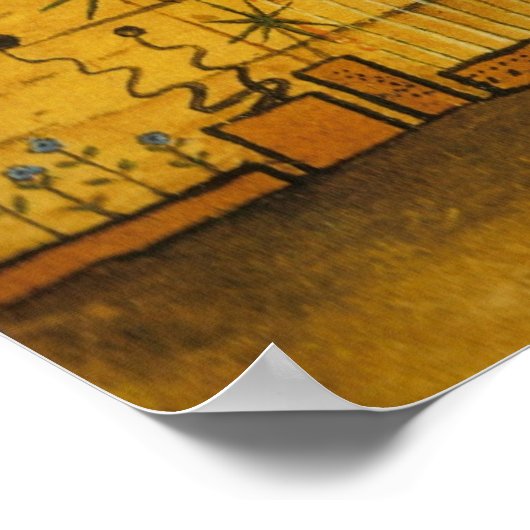 Hugo Simbergs Garten des Todes Poster (Ecke)