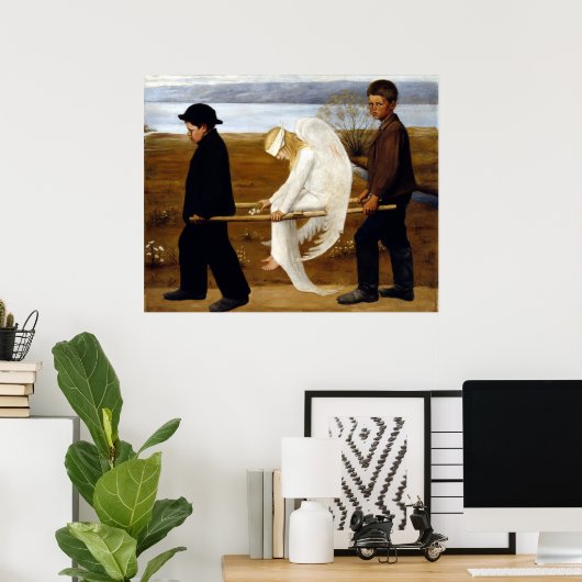 Hugo Simerg der verwundete Engel Poster (Heimbüro)