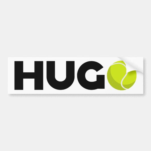 Hugo Tennis Autoaufkleber (Vorne)