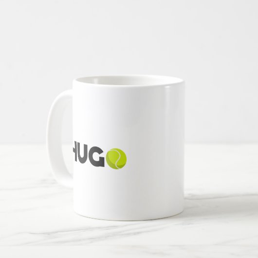 Hugo Tennis Kaffeetasse (Vorderseite Links)