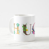 HUGO Vorname Elegant bestickt Kaffeetasse (Vorderseite Links)