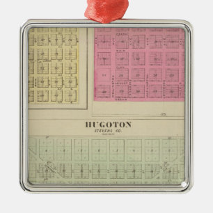 Hugoton, Voorhees, Frisco, Kansas Silbernes Ornament