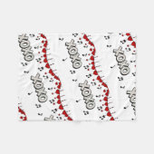 Hugs and Kisses Fleece Blanket (Vorderseite (Horizontal))