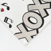 Hugs and Kisses Fleece Blanket (Ecke)