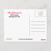 Hugs and Kisses Foto Postcard Postkarte (Rückseite)