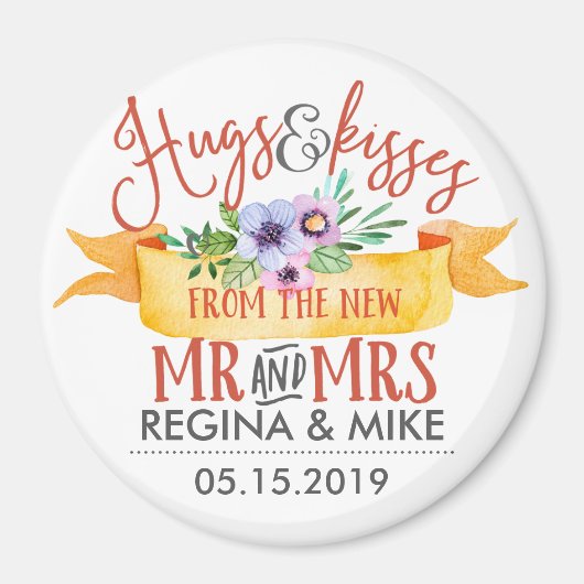 Hugs and Kisses from the new Mr and Mrs. Floral Magnet (Vorne)