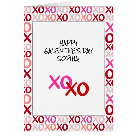 Hugs and Kisses Galentines XOXO Beste Freundin Fal (Vorne)