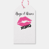 "Hugs and Kisses" Geschenkanhänger (Vorderseite)