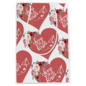 Hugs and Kisses Heart Mittlere Geschenktüte (Vorderseite)