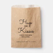 Hugs and Kisses Personalized Wedding Geschenktütchen (Vorderseite)