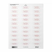 Hugs and Kisses Valentine's Day Address Labels (Vorne)