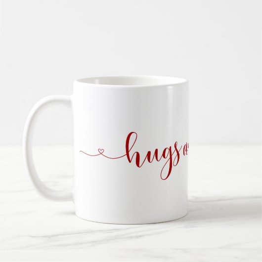 Hugs and Kisses Valentine's Day Coffee Tasse (Links)