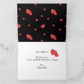 Hugs and Kisses Valentine's Day Custom Foto Karte (Innenseite)