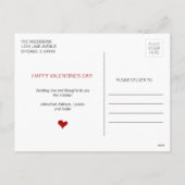 Hugs and Kisses Valentine's Day Foto Postkarte (Rückseite)