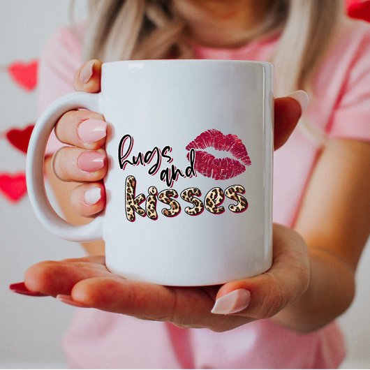 Hugs and Kisses Valentine's Day Kaffeetasse
