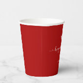 Hugs and Kisses Valentine's Day Pappbecher (Rechts)