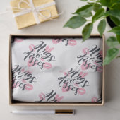 Hugs and Kisses with Hearts Tissue Seidenpapier (Geschenk)
